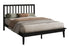 MN-C346060Q    Bed, Platform Bed, Queen Size, Frame Only, Bedroom, Black Wood Frame, Black Wood Legs, Contemporary