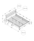 MN-F366065Q    Bed, Queen Size, Frame Only, Platform Bed, Bedroom, Grey Wood Frame, Grey Solid Wood Legs, Contemporary