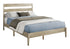 MN-F366065Q    Bed, Queen Size, Frame Only, Platform Bed, Bedroom, Grey Wood Frame, Grey Solid Wood Legs, Contemporary