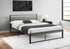 MN-E306071Q    Bed, Bedroom, Frame Only, Platform Bed, Queen Size, Grey Laminate, Black Metal, Contemporary, Modern