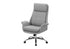 MN-617251    Office Chair, Adjustable Height, Armrests, Ergonomic, Swivel, Computer Desk, Work, Grey Leather Look, Chrome Metal, Contemporary, Modern
