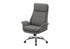 MN-G617252    Office Chair, Adjustable Height, Armrests, Ergonomic, Swivel, Computer Desk, Work, Dark Grey Leather-look, Chrome Metal, Contemporary, Modern