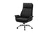 MN-G617253    Office Chair, Adjustable Height, Armrests, Ergonomic, Swivel, Computer Desk, Work, Black Leather Look, Chrome Metal, Contemporary, Modern