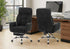 MN-T787273    Office Chair, Adjustable Height, Armrests, Ergonomic, Swivel, Computer Desk, Work, Black Fabric, Chrome Metal, Contemporary, Modern