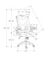 MN-647334    Office Chair, Adjustable Height, Ergonomic, Swivel, Work, Black Metal, Black Mesh, Contemporary, Modern