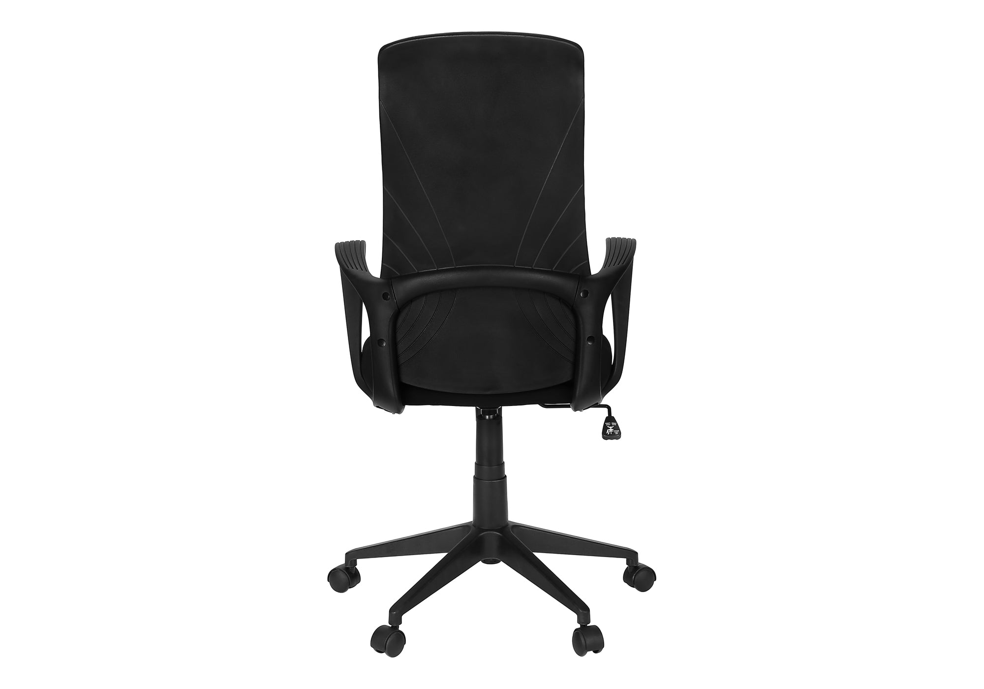 MN-Y177354    Office Chair, Adjustable Height, Armrests, Swivel, Ergonomic, Work, Black Fabric, Black Metal, Contemporary, Modern