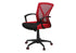 MN-P187357    Office Chair, Adjustable Height, Swivel, Ergonomic, Armrests, Computer Desk, Work, Red Mesh, Black Metal, Contemporary, Modern