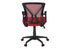 MN-P187357    Office Chair, Adjustable Height, Swivel, Ergonomic, Armrests, Computer Desk, Work, Red Mesh, Black Metal, Contemporary, Modern
