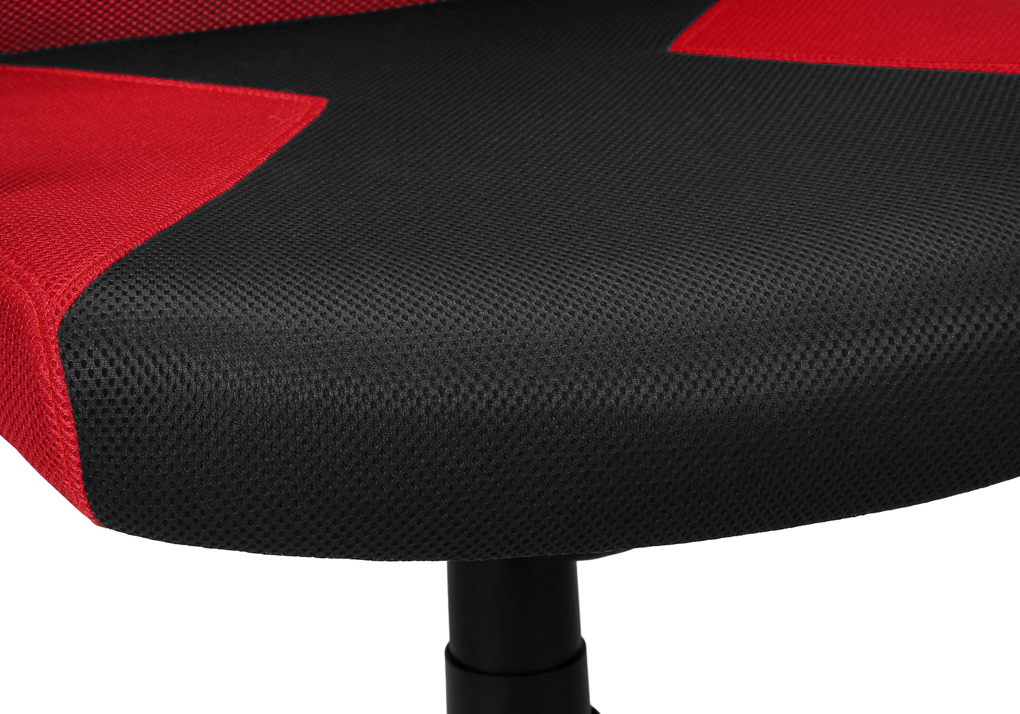 MN-P187357    Office Chair, Adjustable Height, Swivel, Ergonomic, Armrests, Computer Desk, Work, Red Mesh, Black Metal, Contemporary, Modern