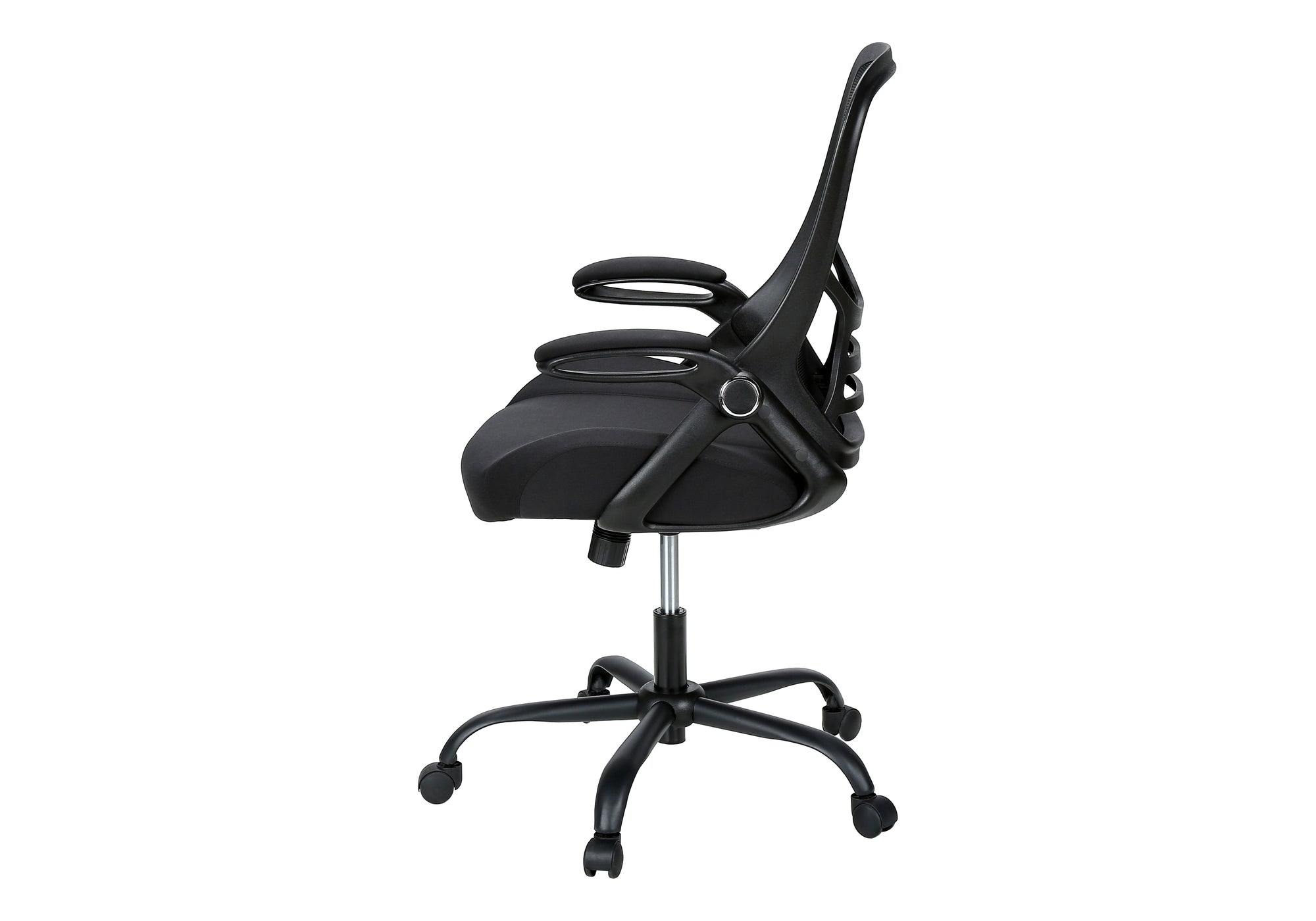 MN-P247367    Office Chair, Swivel, Armrests, Adjustable Height, Ergonomic, Work, Black Mesh, Black Metal, Contemporary, Modern