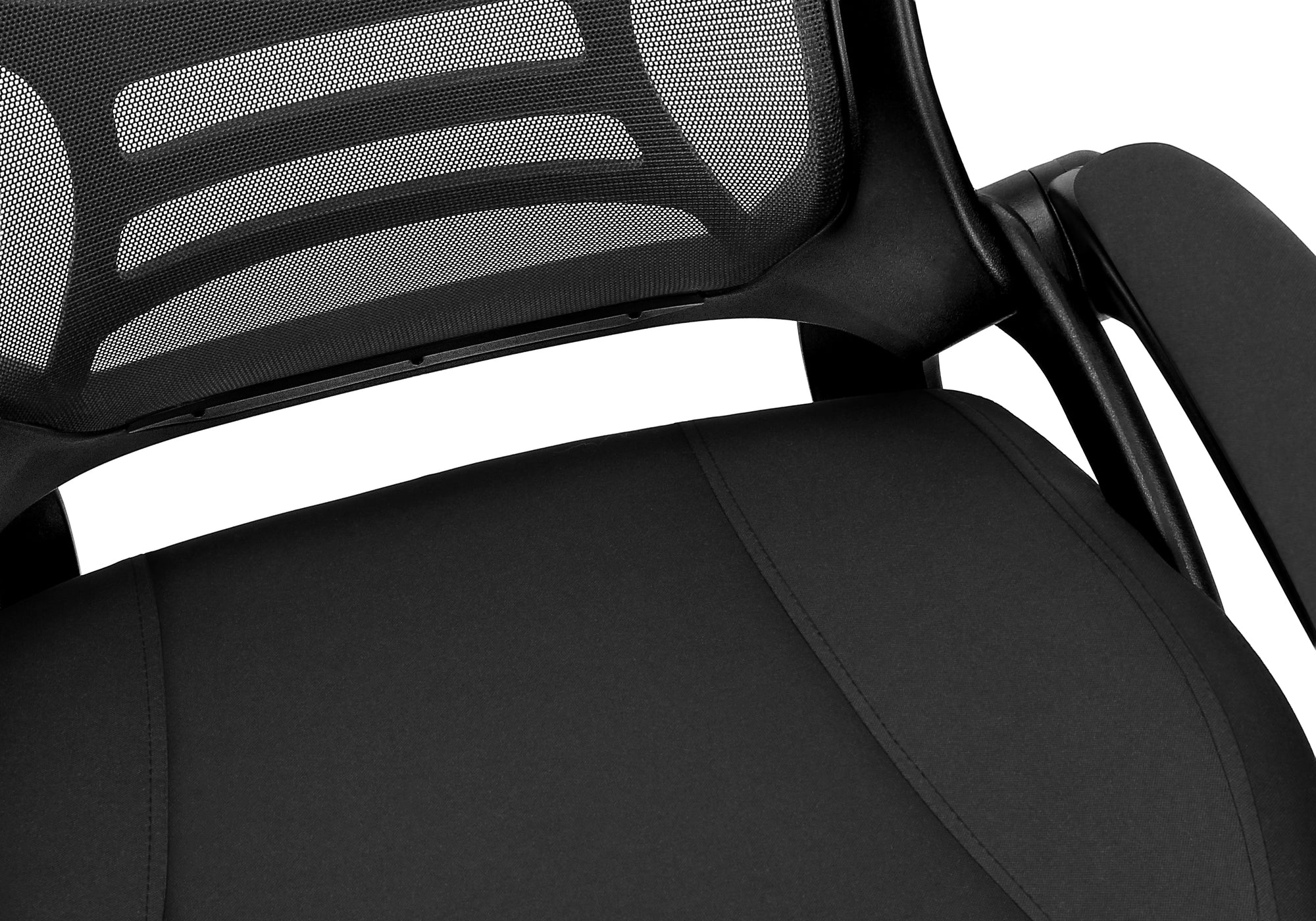 MN-P247367    Office Chair, Swivel, Armrests, Adjustable Height, Ergonomic, Work, Black Mesh, Black Metal, Contemporary, Modern