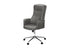 MN-S927375    Office Chair, Swivel, Adjustable Height, Armrests, Ergonomic, Work, Grey Leather Look, Chrome Metal, Contemporary, Modern