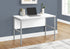 MN-K197726    Computer Desk, 48"L, Work, Home Office, Commercial Grade, White Laminate, Silver Metal, Contemporary