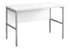 MN-K197726    Computer Desk, 48"L, Work, Home Office, Commercial Grade, White Laminate, Silver Metal, Contemporary