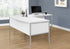 MN-K197726    Computer Desk, 48"L, Work, Home Office, Commercial Grade, White Laminate, Silver Metal, Contemporary