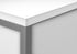 MN-Z217728    Office Hutch, 72"L, Work, Storage Doors, Home Office, Commercial Grade, White Laminate, Silver Metal, Contemporary