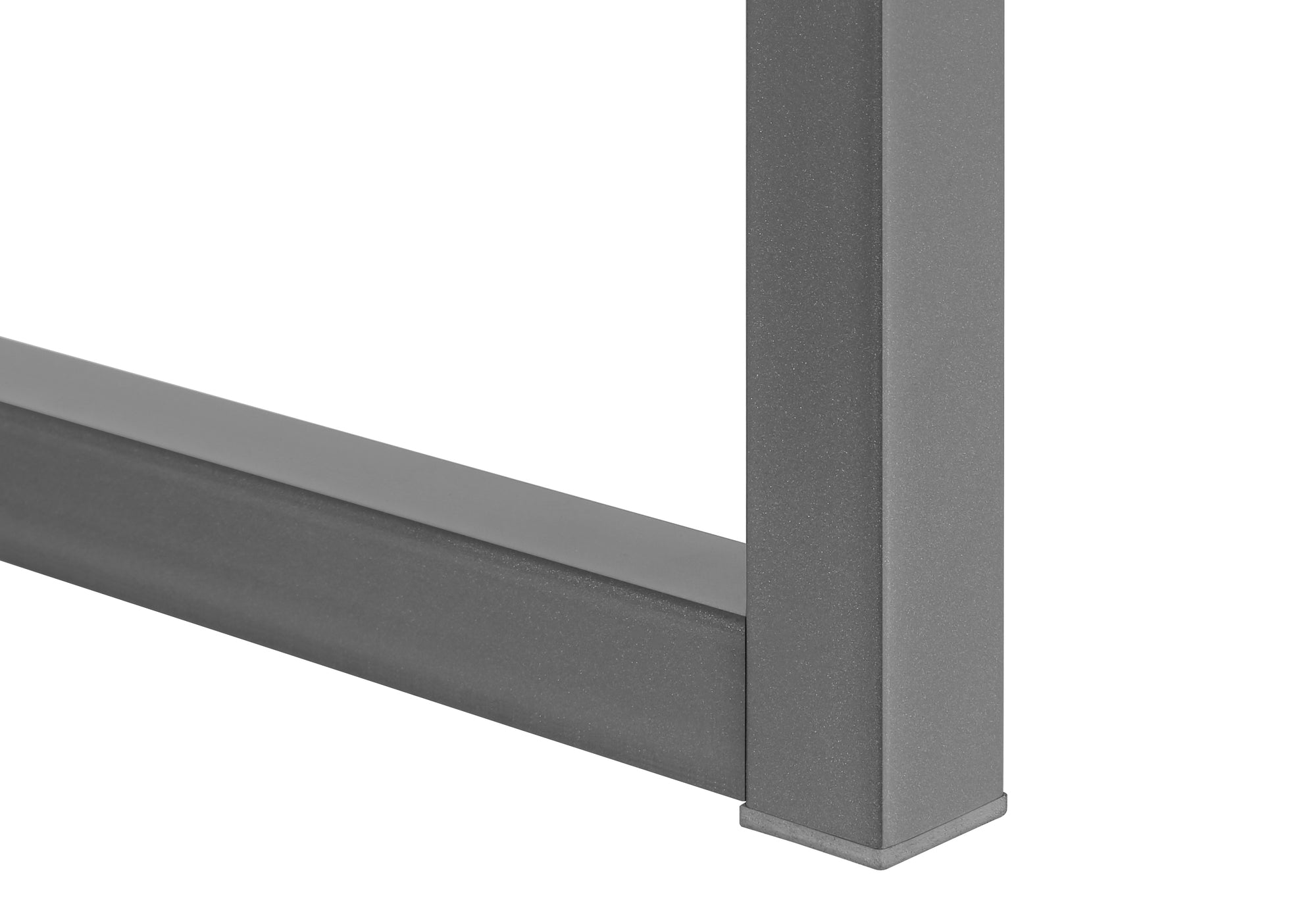 MN-Z217728    Office Hutch, 72"L, Work, Storage Doors, Home Office, Commercial Grade, White Laminate, Silver Metal, Contemporary