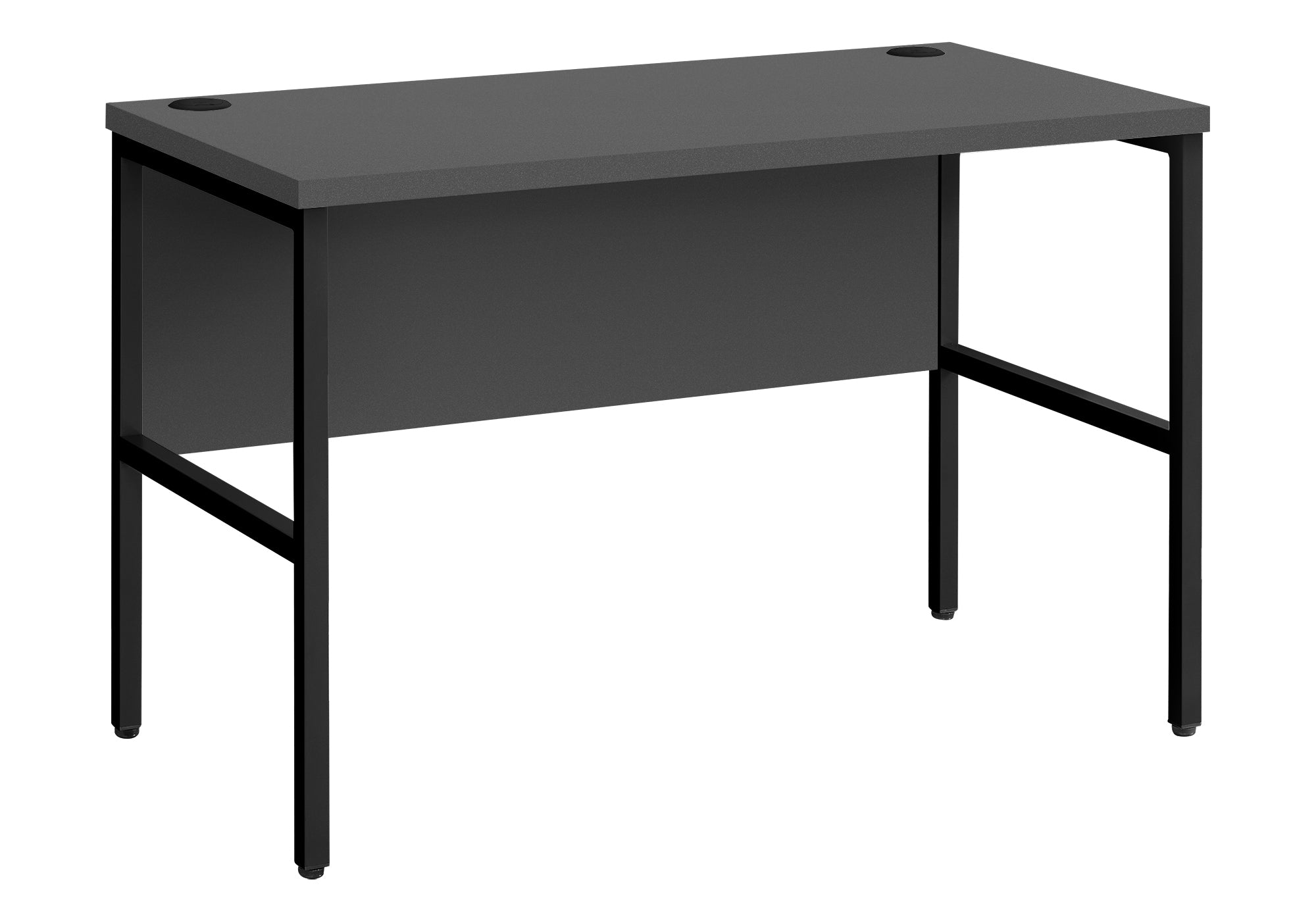 MN-K197731    Computer Desk, 48"L, Work, Home Office, Commercial Grade, Grey Laminate, Black Metal, Contemporary