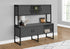 MN-C217732    Office Credenza, 72"L, Home Office, Work, Storage Doors, Commercial Grade, Grey Laminate, Black Metal, Contemporary, Modern