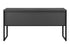 MN-Z217733    Office Hutch, 72"L, Work, Storage Doors, Home Office, Commercial Grade, Grey Laminate, Black Metal, Contemporary, Modern