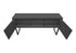 MN-Z217733    Office Hutch, 72"L, Work, Storage Doors, Home Office, Commercial Grade, Grey Laminate, Black Metal, Contemporary, Modern