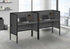 MN-R177734    Office Cubicle, 48"L, Desk, Work, Commercial Grade, Grey Laminate, Black Metal, Contemporary, Modern