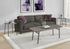 MN-877806P    Table Set, 3pcs Set, Coffee, End, Living Room, Grey Laminate, Black Metal, Contemporary, Modern