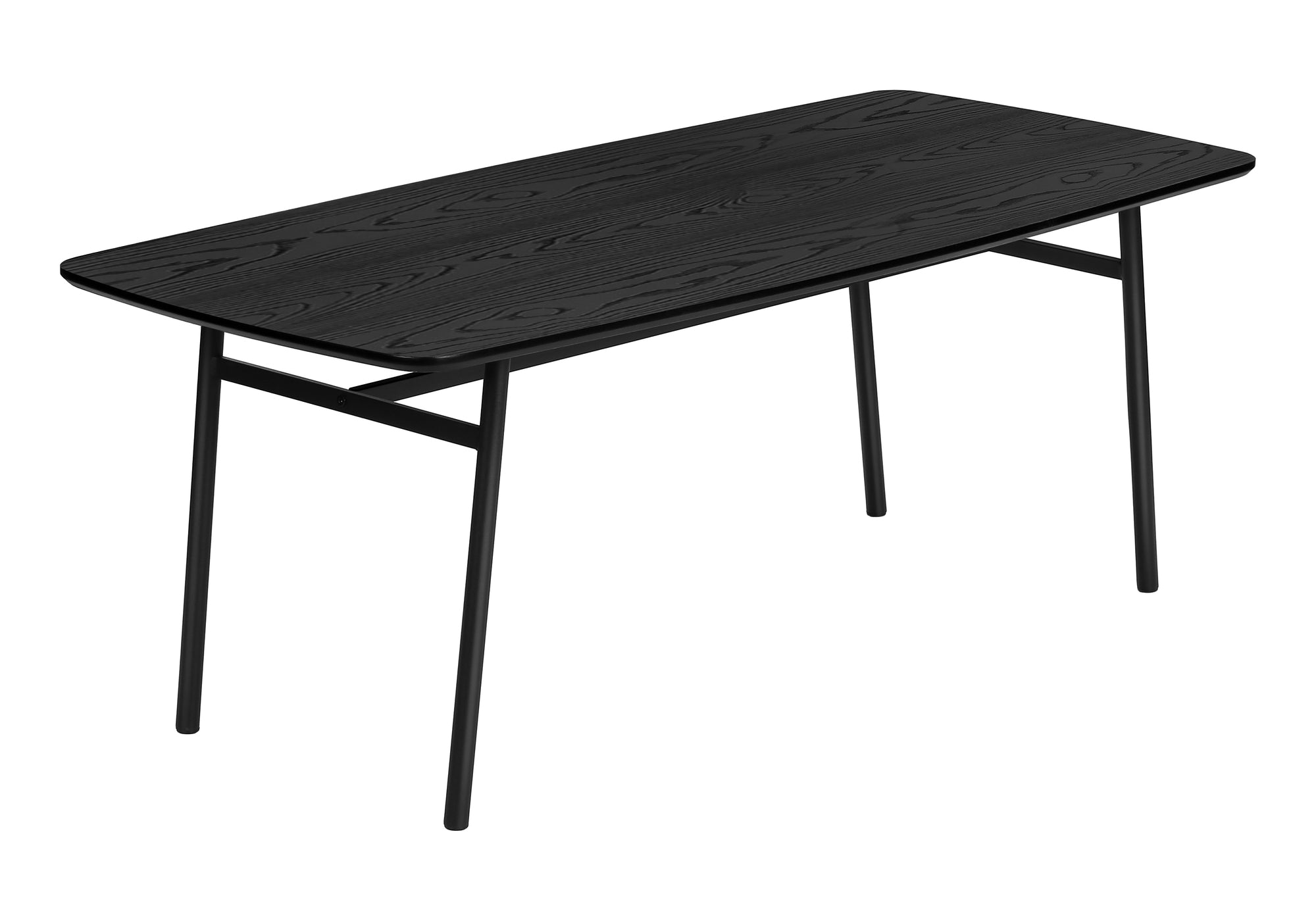 MN-887807P    Table Set, 3pcs Set, Coffee, End, Living Room, Black Oak Laminate, Black Metal, Contemporary, Modern