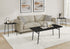 MN-887807P    Table Set, 3pcs Set, Coffee, End, Living Room, Black Oak Laminate, Black Metal, Contemporary, Modern