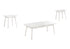 MN-747853P    Table Set, 3pcs Set, Coffee, End, Side, Accent, Living Room, White Laminate, Mid Century, Modern