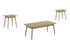 MN-787857P    Table Set, 3pcs Set, Coffee, End, Side, Accent, Living Room, Natural Laminate, Mid Century, Modern
