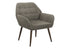MN-P228000    Accent Chair, 29"h, Upholstered, Living Room, Light Brown Fabric, Walnut Metal Legs, Contemporary, Modern