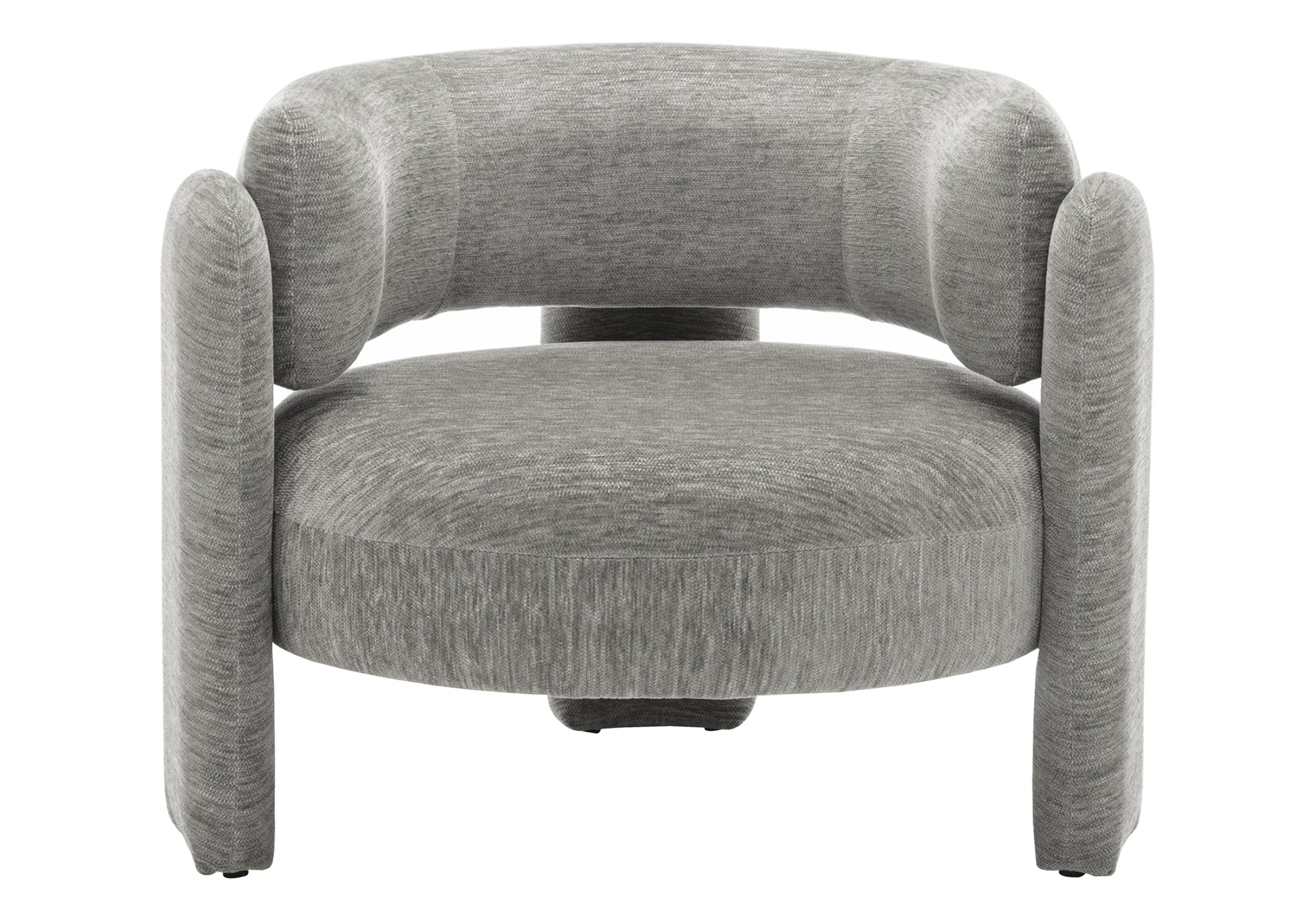 MN-488014    Accent Chair, 29"h, Upholstered, Light Grey Fabric, Contemporary, Modern