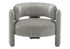 MN-488014    Accent Chair, 29"h, Upholstered, Light Grey Fabric, Contemporary, Modern