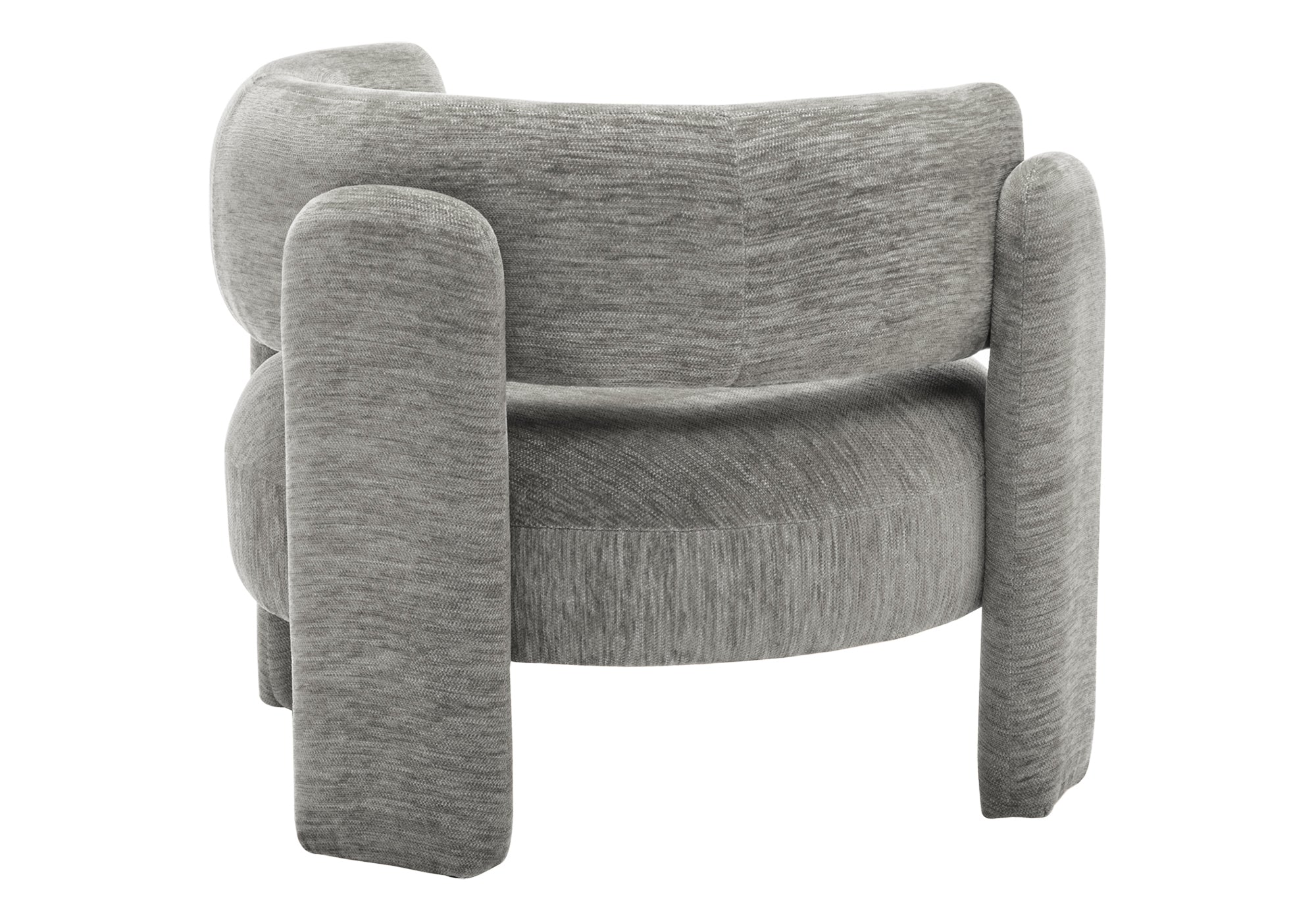 MN-488014    Accent Chair, 29"h, Upholstered, Light Grey Fabric, Contemporary, Modern