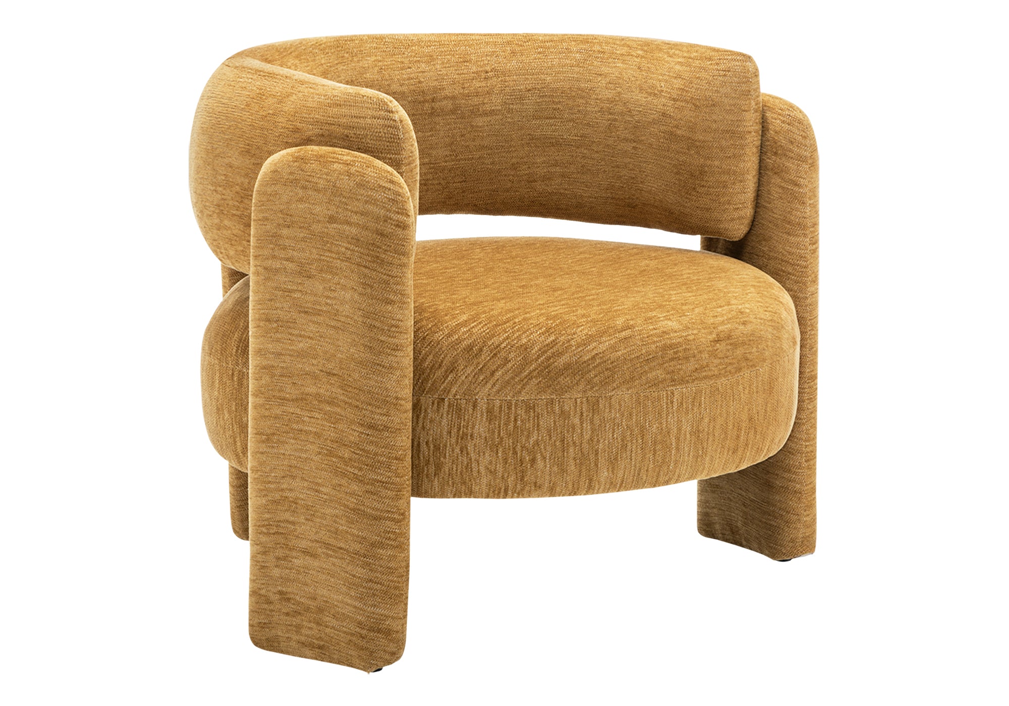 MN-498015    Accent Chair, 29"h, Upholstered, Gold Fabric, Contemporary, Modern