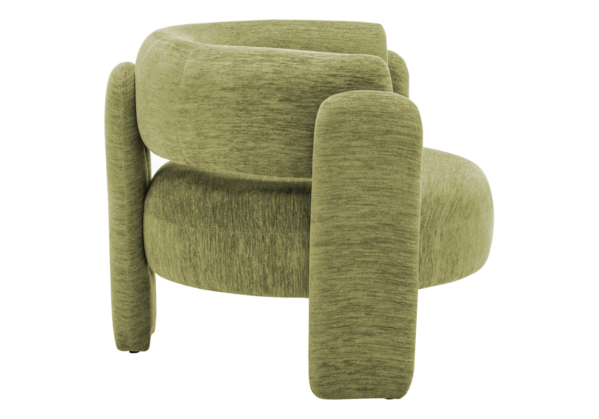 MN-508016    Accent Chair, 29"h, Upholstered, Green Fabric, Contemporary, Modern