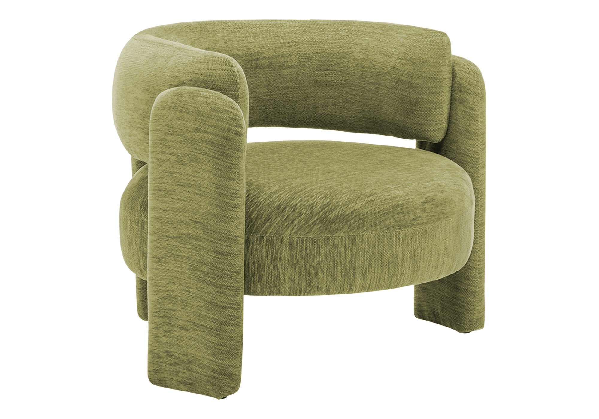 MN-508016    Accent Chair, 29"h, Upholstered, Green Fabric, Contemporary, Modern