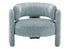 MN-518017    Accent Chair, 29"h, Upholstered, Light Blue Fabric, Contemporary, Modern