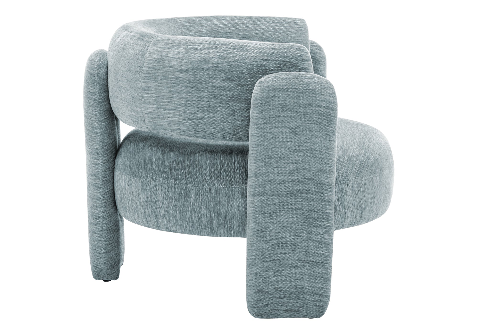 MN-518017    Accent Chair, 29"h, Upholstered, Light Blue Fabric, Contemporary, Modern