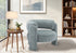 MN-518017    Accent Chair, 29"h, Upholstered, Light Blue Fabric, Contemporary, Modern