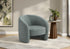 MN-538023    Accent Chair, 29"h, Upholstered, Teal Fabric, Contemporary, Modern