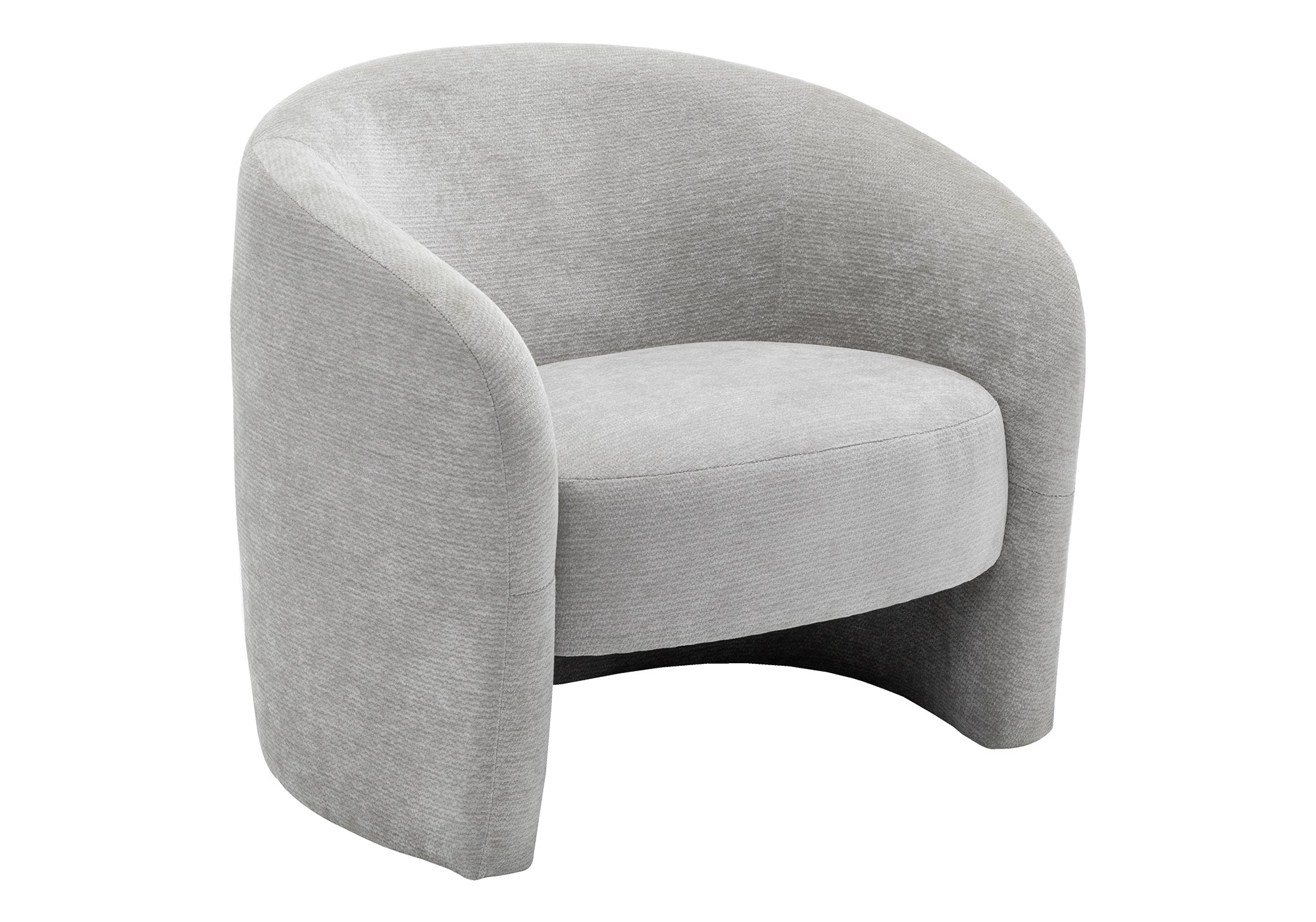 MN-548024    Accent Chair, 29"h, Upholstered, Light Grey Fabric, Contemporary, Modern