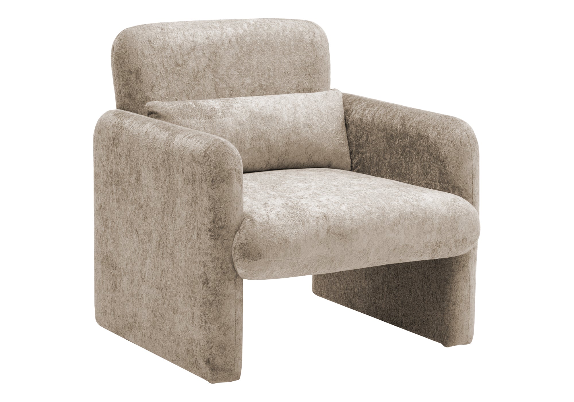 MN-P568026    Accent Chair, 31"h, Upholstered, Light Brown Fabric, Contemporary, Modern