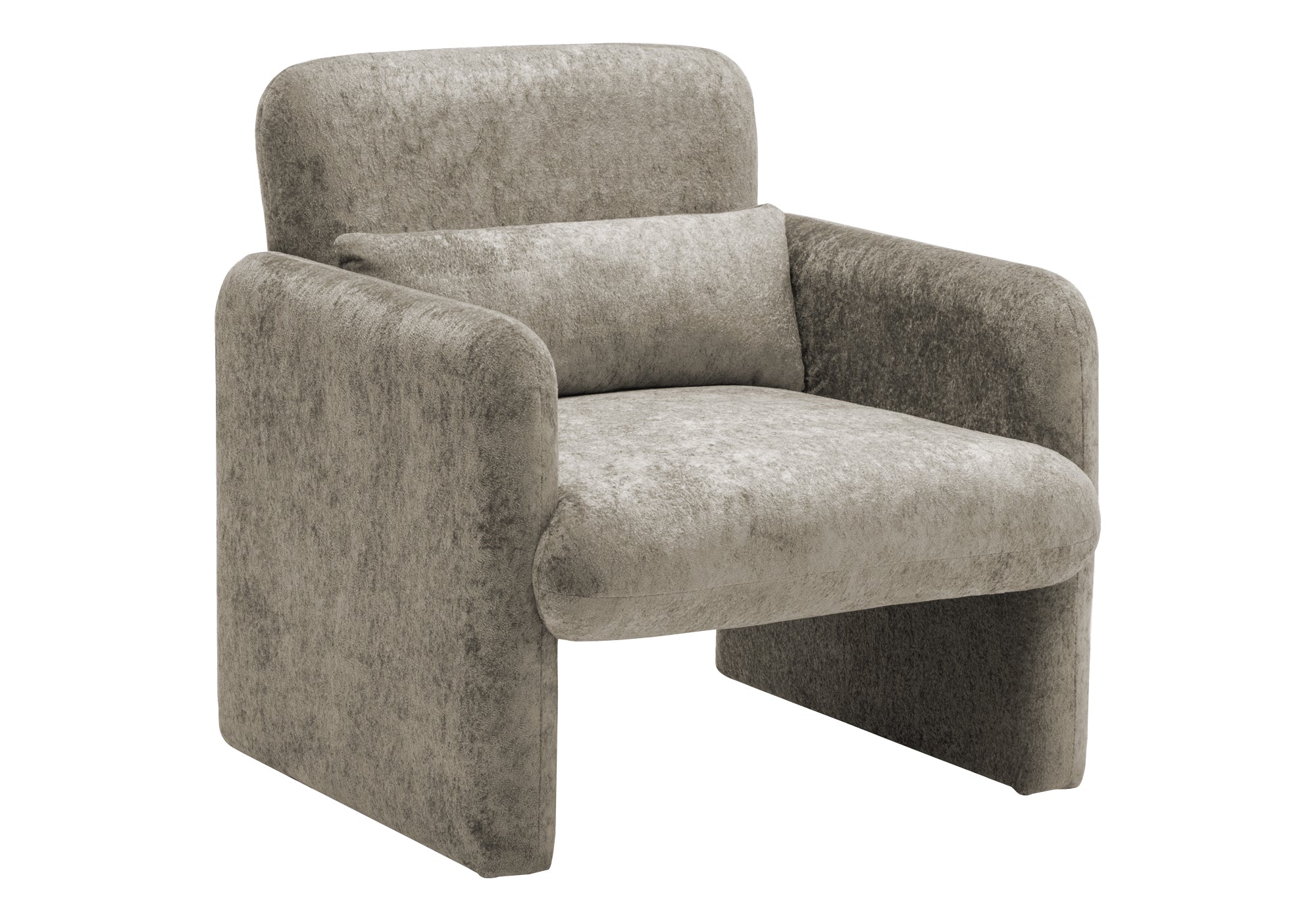 MN-P568027    Accent Chair, 31"h, Upholstered, Light Grey Fabric, Contemporary, Modern