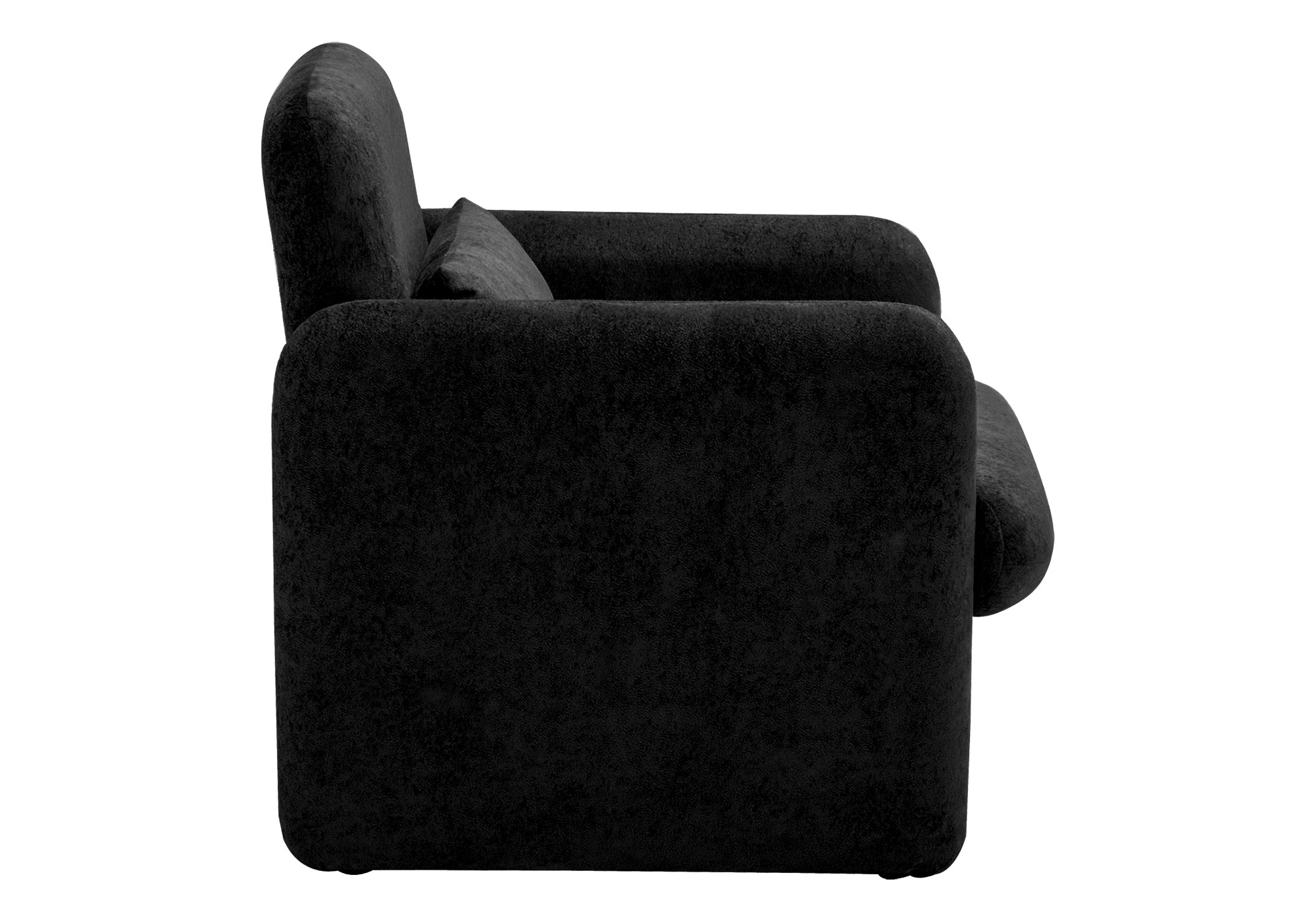 MN-P568028    Accent Chair, 31"h, Upholstered, Black Fabric, Contemporary, Modern