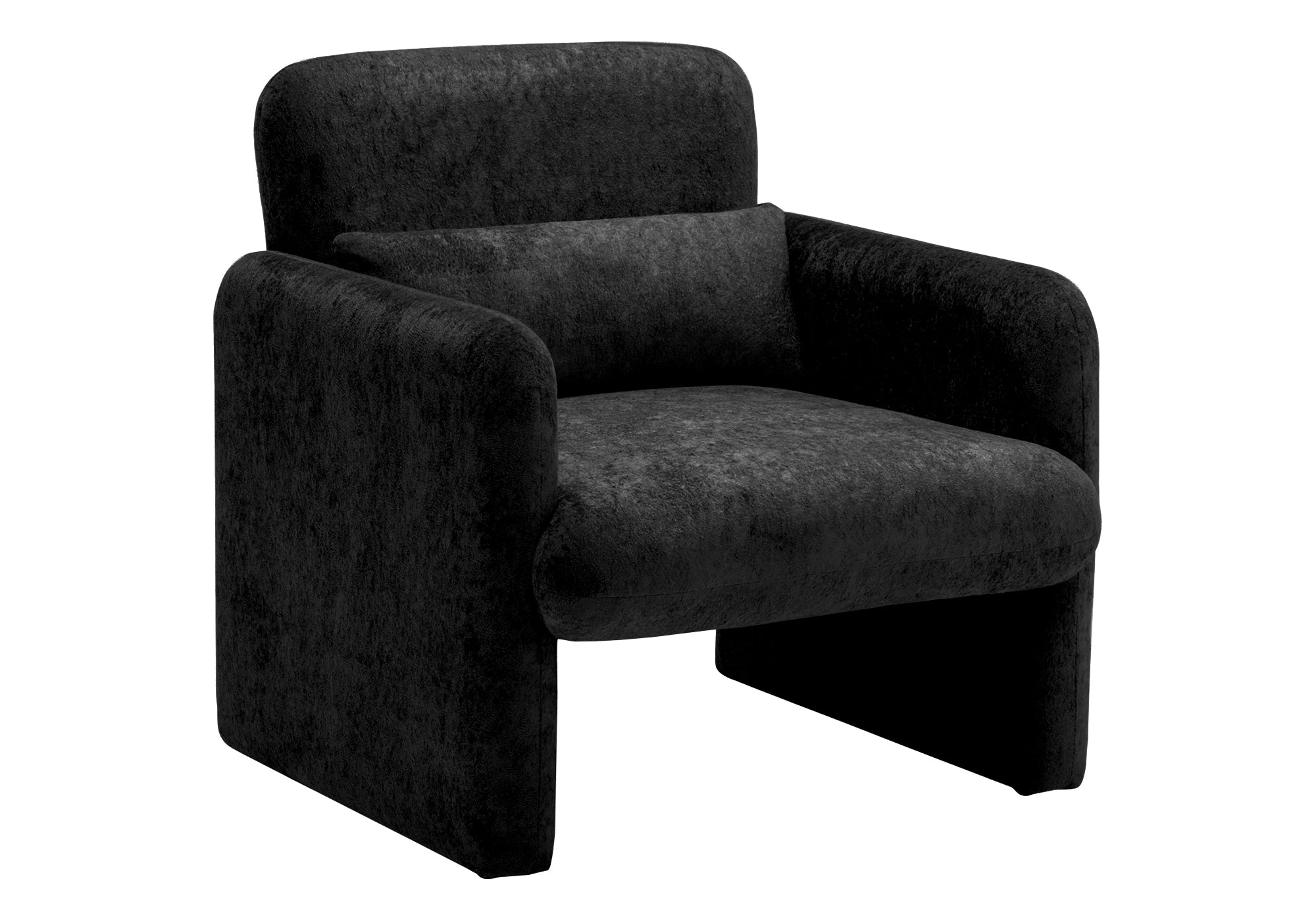 MN-P568028    Accent Chair, 31"h, Upholstered, Black Fabric, Contemporary, Modern