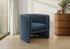 MN-278040    Accent Chair, 29"h, Upholstered, Living Room, Bedroom, Blue Fabric, Contemporary, Modern