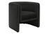 MN-N278041    Accent Chair, 30"h, Upholstered, Living Room, Bedroom, Black Fabric, Contemporary, Modern