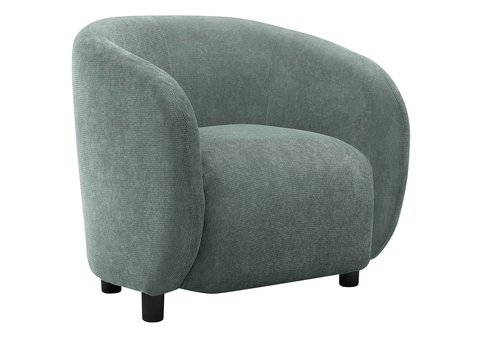 MN-308062    Accent Chair, 29"h, Upholstered, Living Room, Bedroom, Green Fabric, Contemporary, Modern